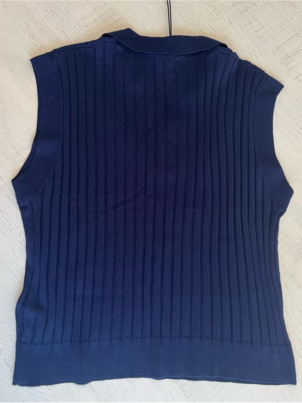NWT Joe’s Jeans Navy Mal Popover Sweater Vest - Picture 4 of 7